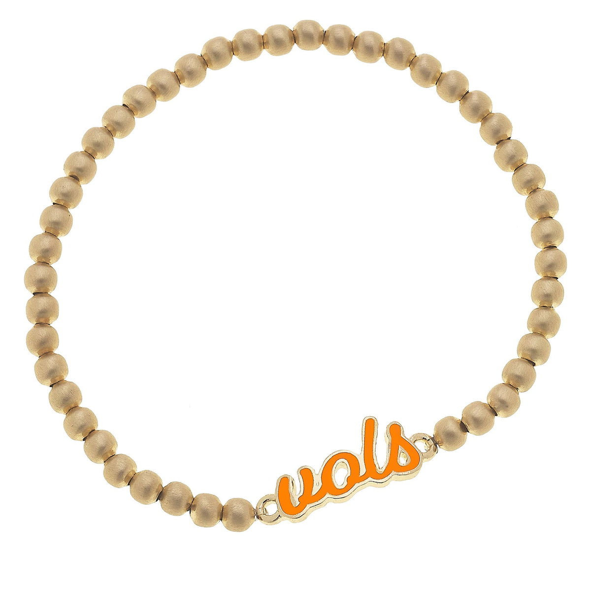Tennessee Volunteers Enamel Script Stretch Bracelet in Orange - The Volunteer Club