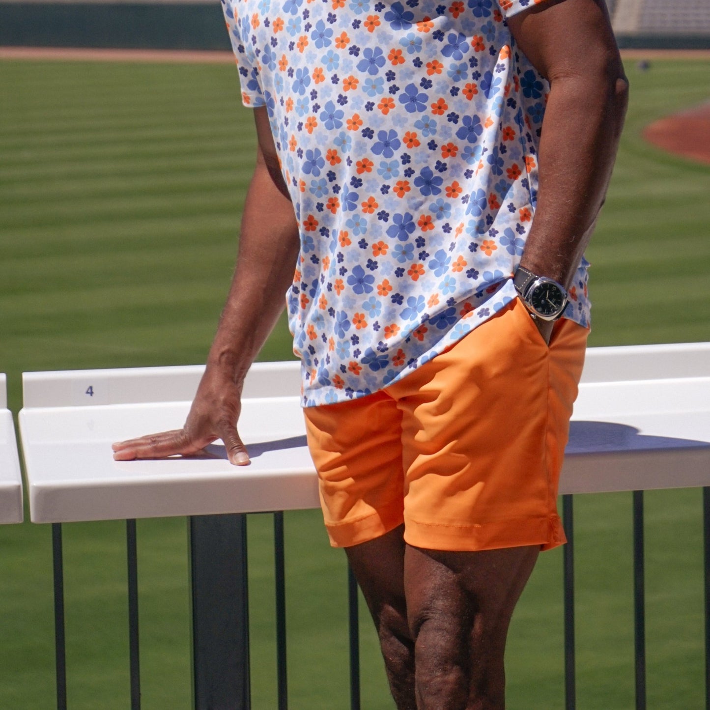 The George Hybrid Orange Short - The Volunteer Club