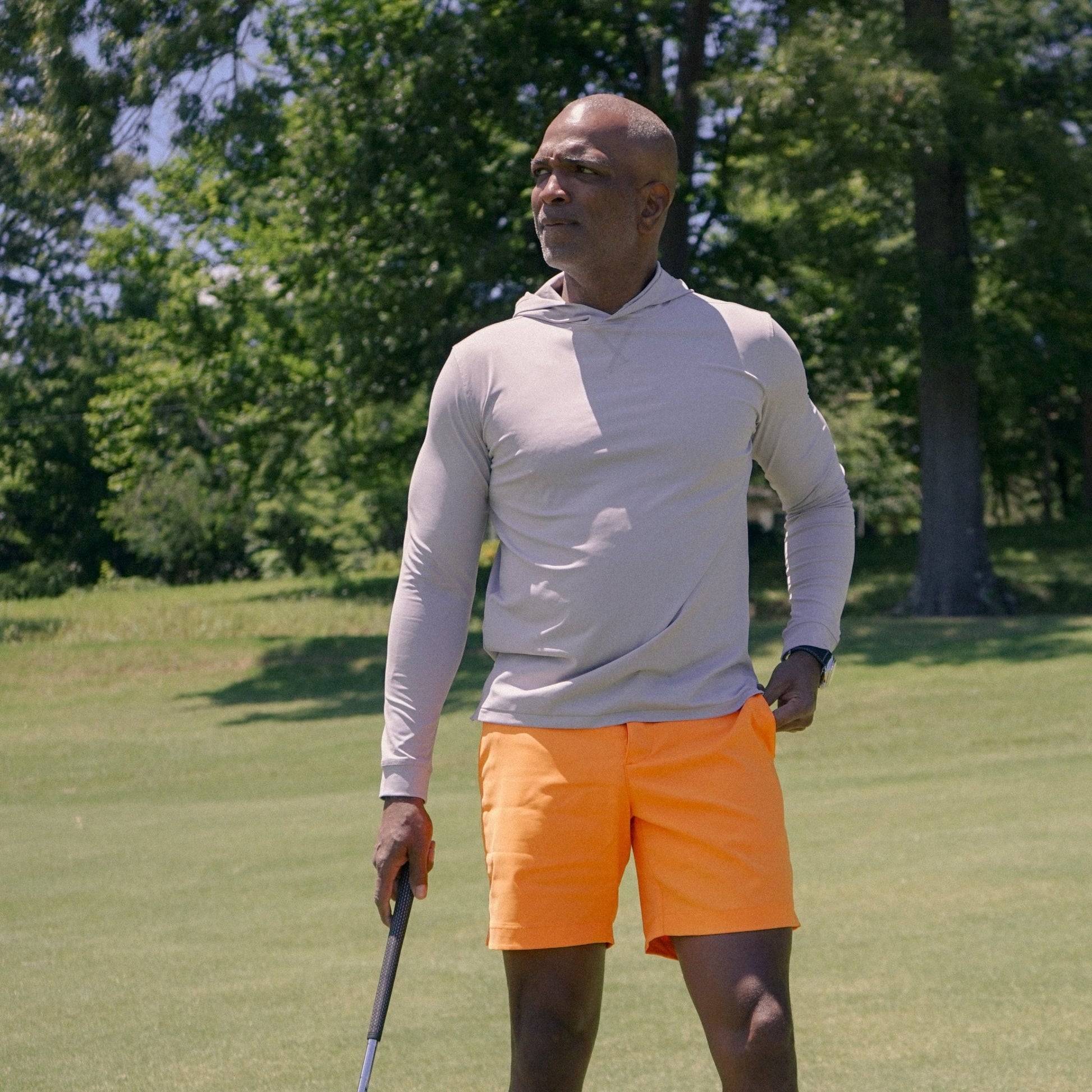 The Gray Golf Hoodie - The Volunteer Club