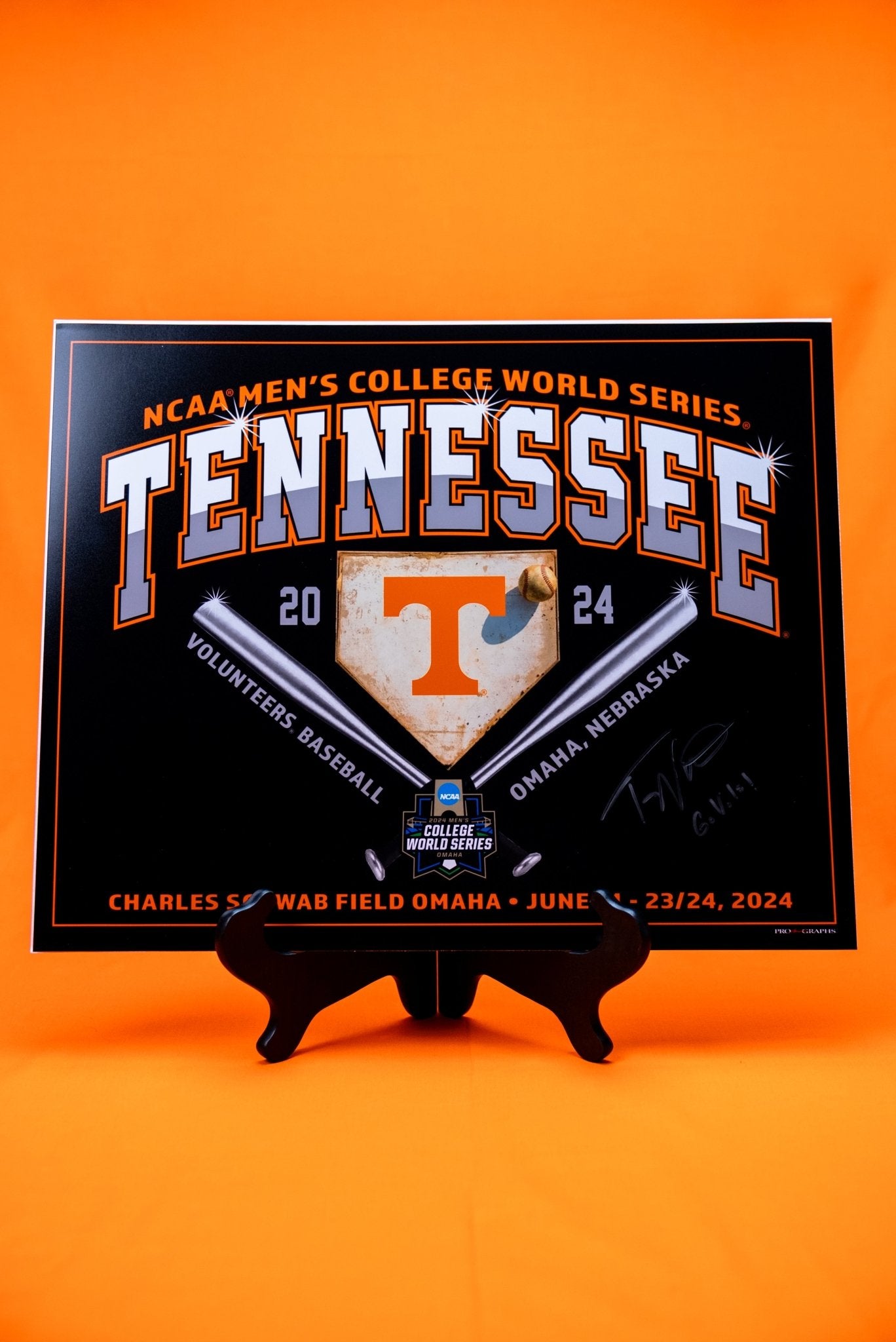 Tony Vitello Autographed 16x20 Baseball Poster - The Volunteer Club