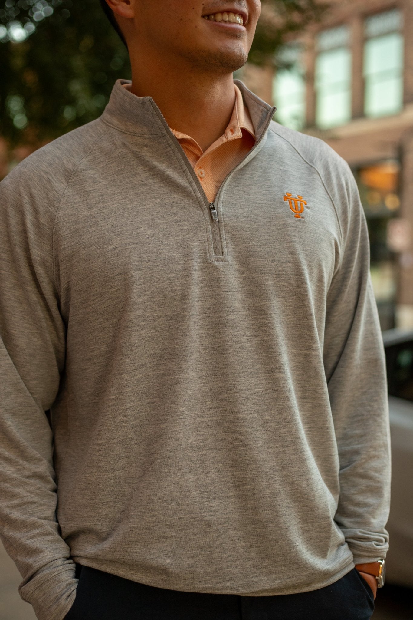 Turtleson Interlocking UT Quarter Zip - The Volunteer Club