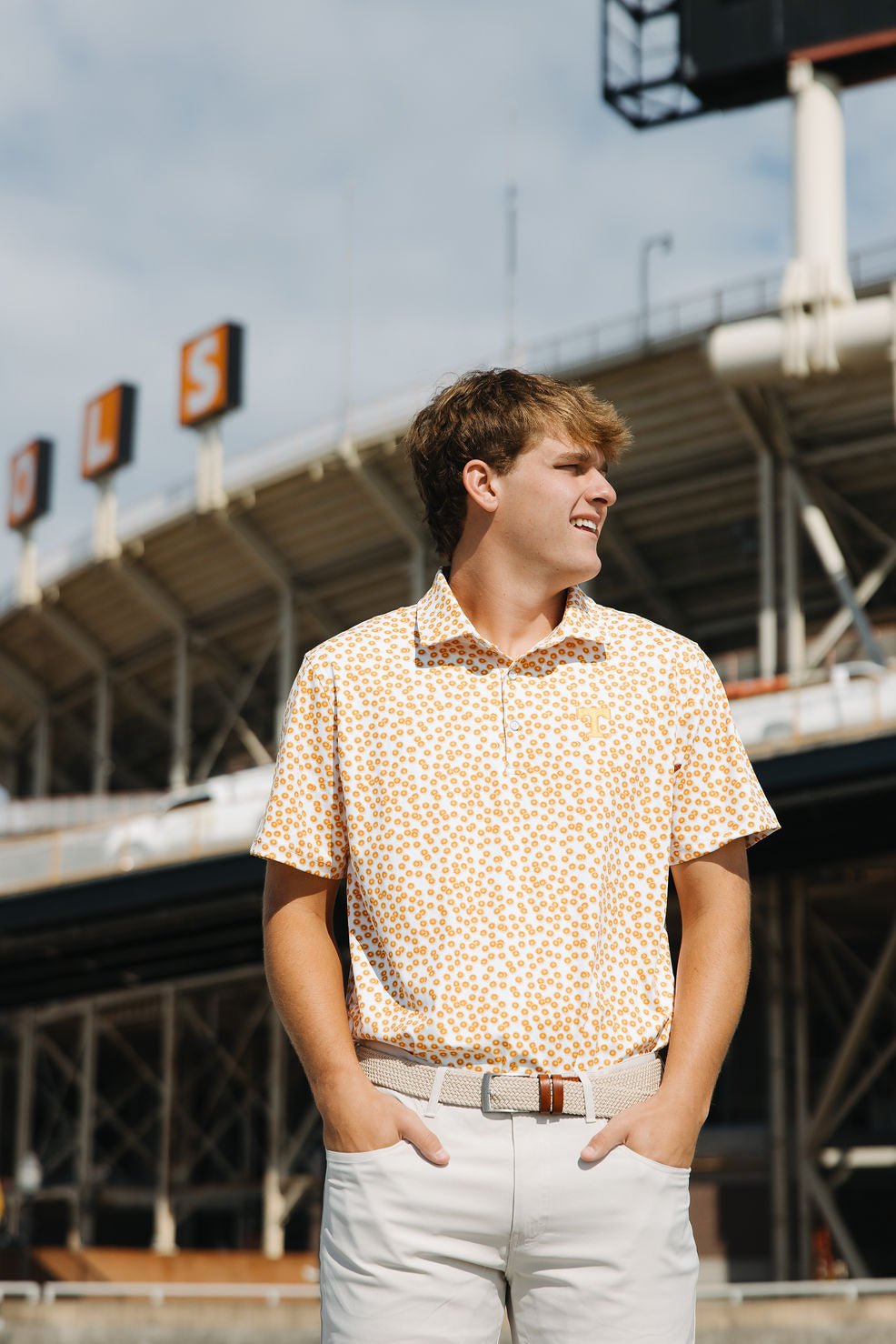 UT Big Orange Golf Polo - The Volunteer Club