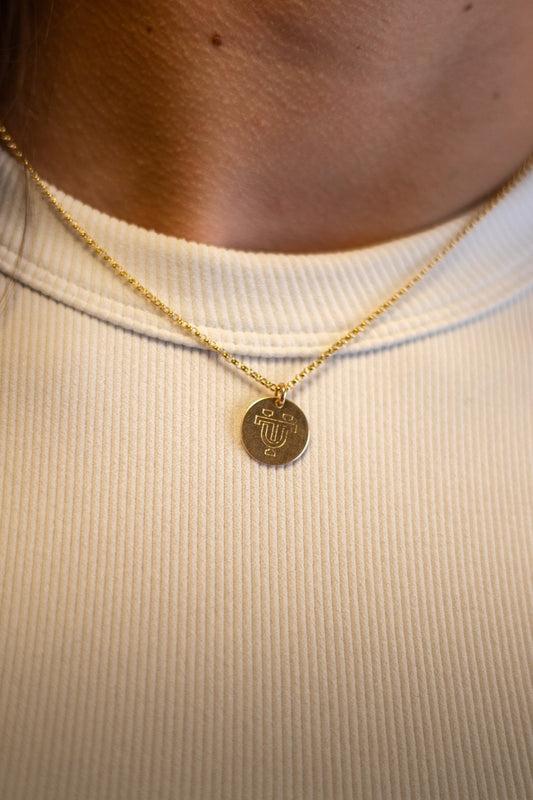 UT Interlocking Disc 16" 14K Gold Filled Necklace - The Volunteer Club