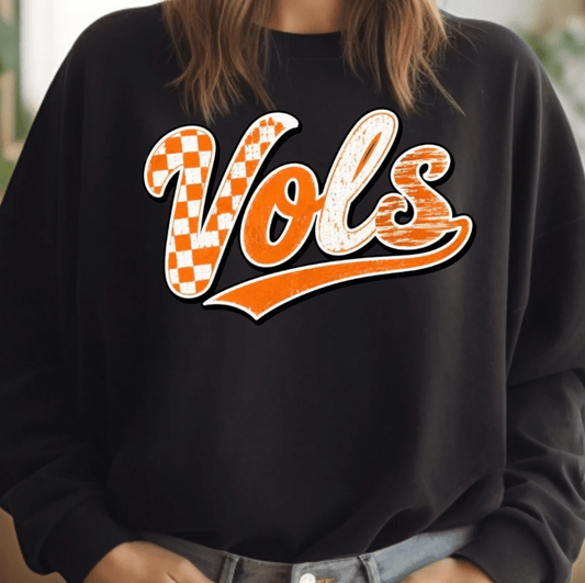 Vintage Vols Dark Mode Crewneck Sweatshirt - The Volunteer Club