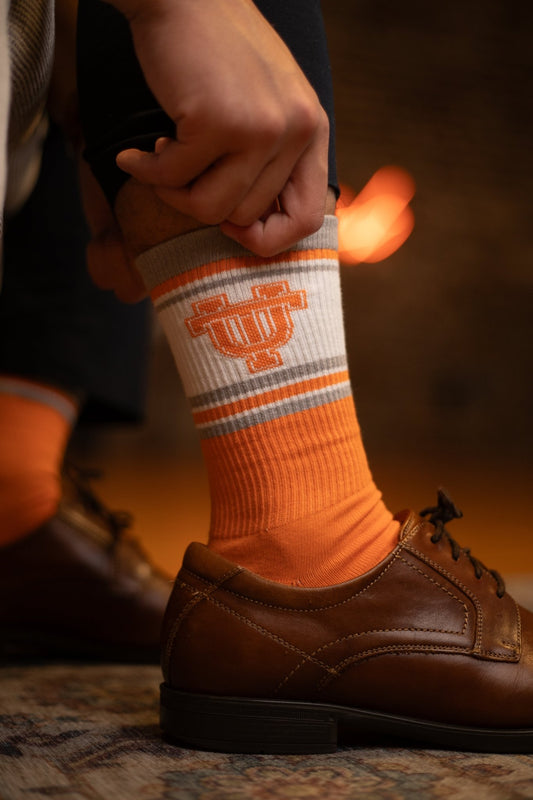 Vol Club x Hippy Feet Interlocking UT Socks - The Volunteer Club