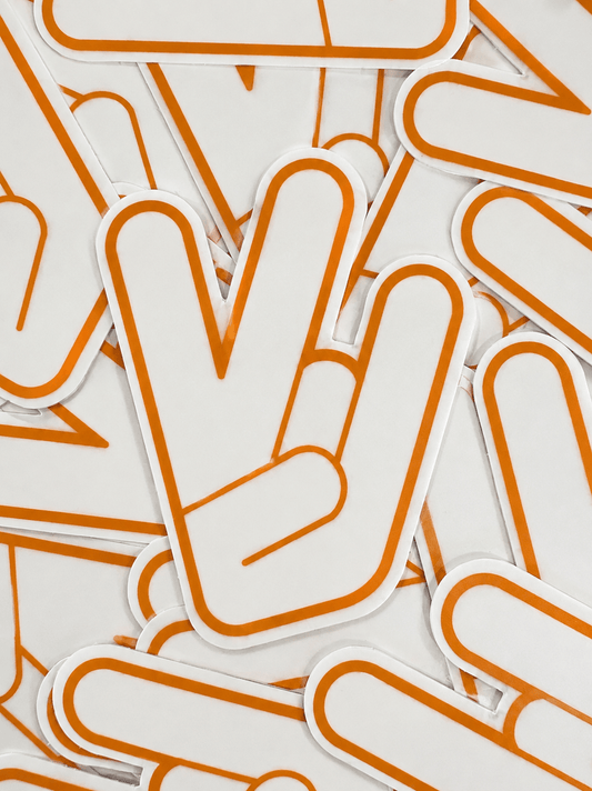 Vol Hand Sign Sticker - The Volunteer Club