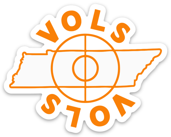 Vol Hoops Sticker - The Volunteer Club