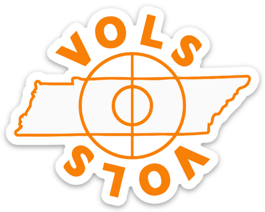 Vol Hoops Sticker - The Volunteer Club