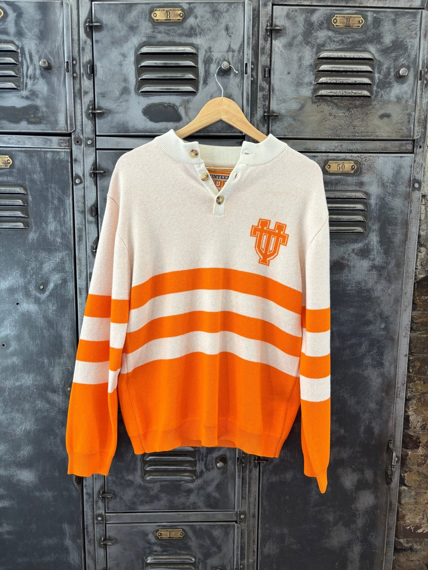 Volunteer Club x Hippy Feet Interlocking UT Button Down Cardigan - The Volunteer Club