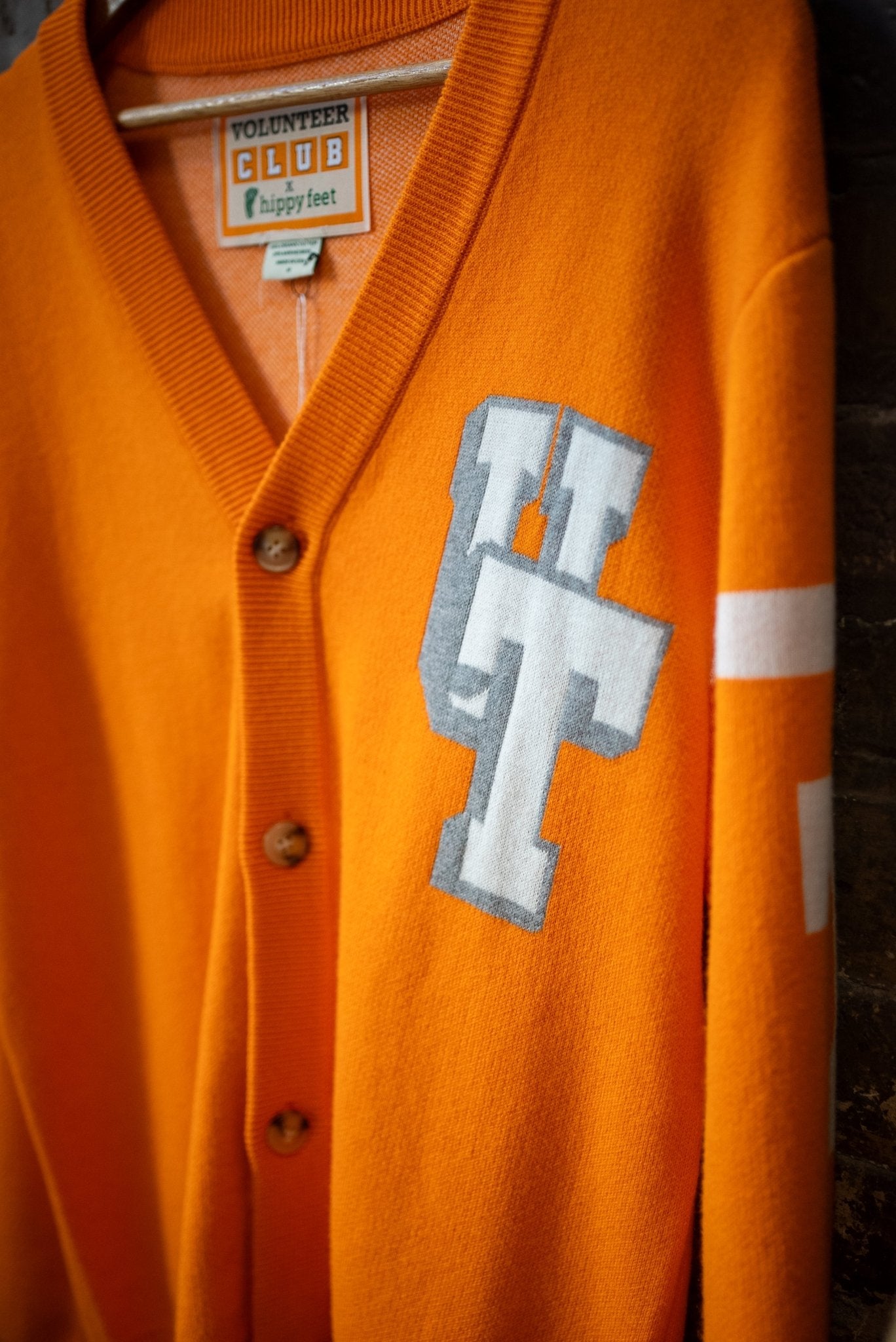 Volunteer Club x Hippy Feet Vintage UT Button Down Cardigan - The Volunteer Club