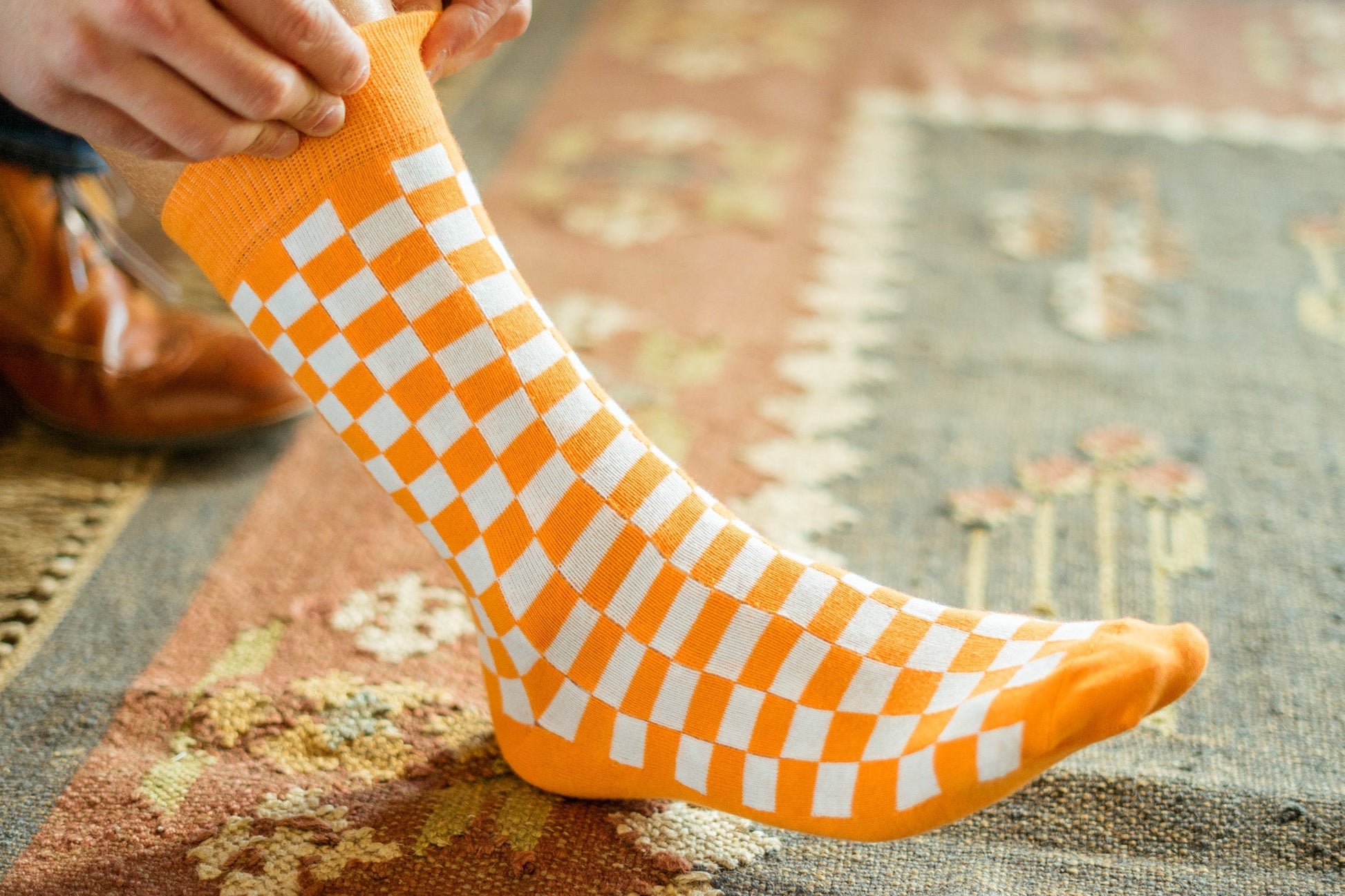 Volunteer Traditions Checkerboard Socks - The Volunteer Club