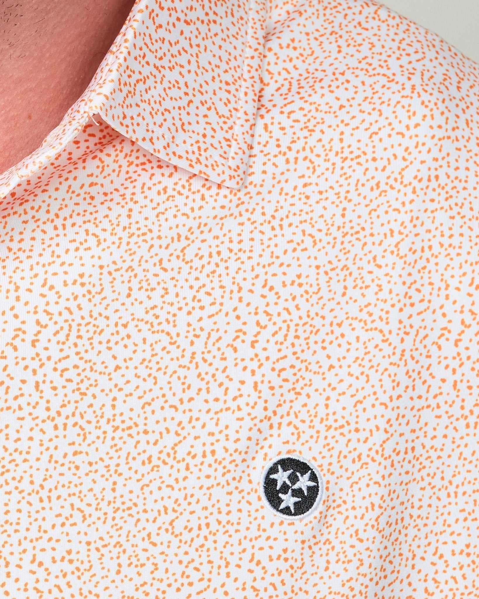 Volunteer Traditions TriStar Orange Splatter Polo - The Volunteer Club