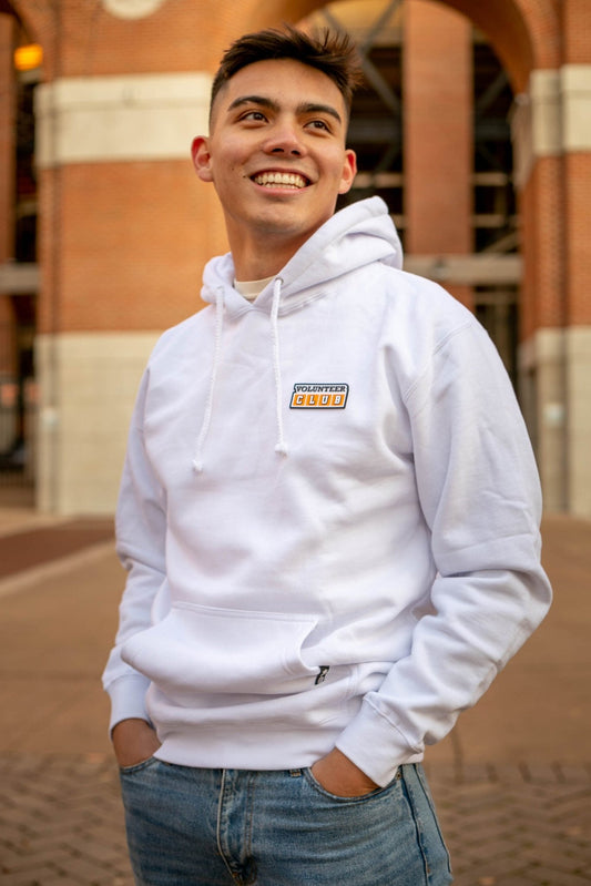 White Volunteer Club Hoodie - The Volunteer Club